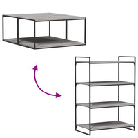 Mensole Parete 4pz Grigio Sonoma 80x50x1,5cm Legno Multistrato 838281