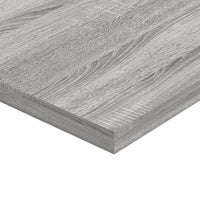 Mensole Parete 4pz Grigio Sonoma 80x50x1,5cm Legno Multistrato 838281