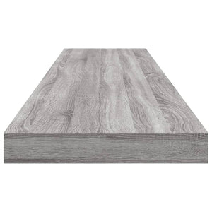 Mensole Parete 4pz Grigio Sonoma 100x10x1,5cm Legno Multistrato