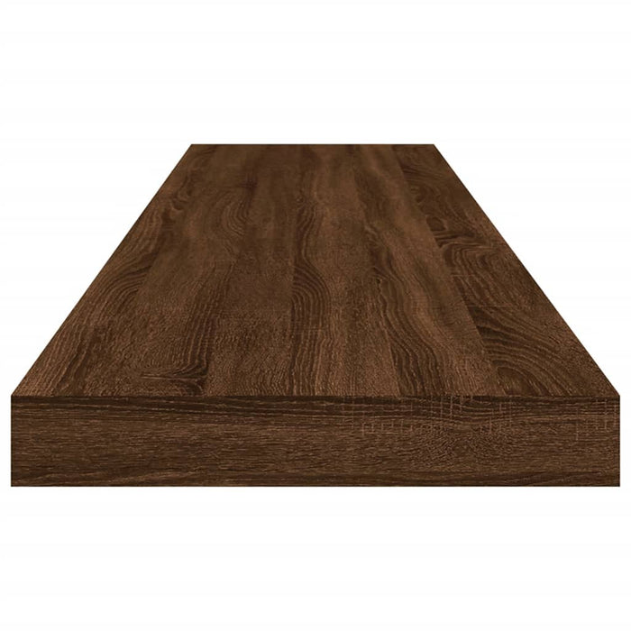 Mensole Parete 4pz Rovere Marrone 100x10x1,5 Legno Multistrato 838289