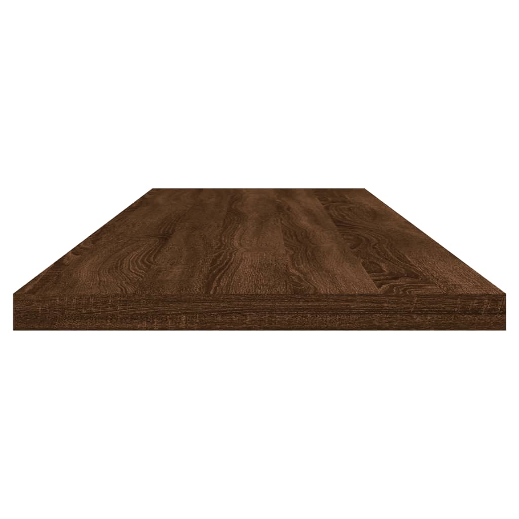 Mensole Parete 4pz Rovere Marrone 100x20x1,5 Legno Multistrato 838295