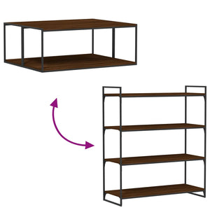 Mensole Parete 4pz Rovere Marrone 100x40x1,5 Legno Multistrato 838305