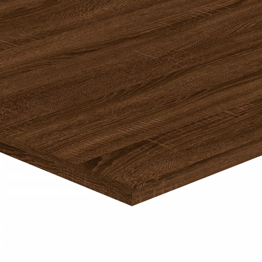 Mensole Parete 4pz Rovere Marrone 100x40x1,5 Legno Multistrato 838305