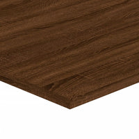 Mensole Parete 4pz Rovere Marrone 100x40x1,5 Legno Multistrato 838305