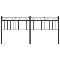 Testiera in Metallo Nero 200 cm 373729