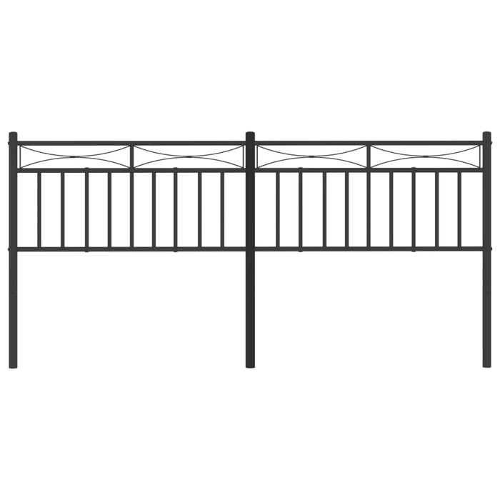 Testiera in Metallo Nero 200 cm 373729