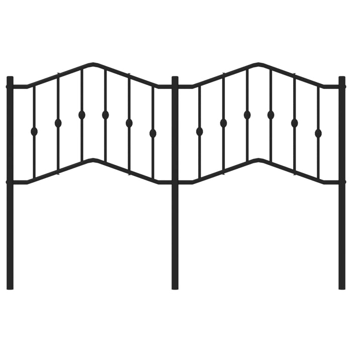 Testiera in Metallo Nero 140 cm 373822