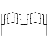 Testiera in Metallo Nero 193 cm 373826