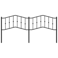 Testiera in Metallo Nero 200 cm 373827