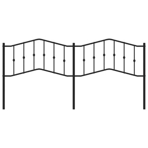 Testiera in Metallo Nero 200 cm 373827