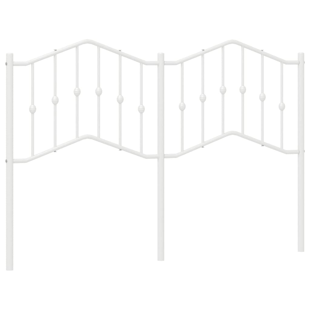 Testiera in Metallo Bianco 140 cm