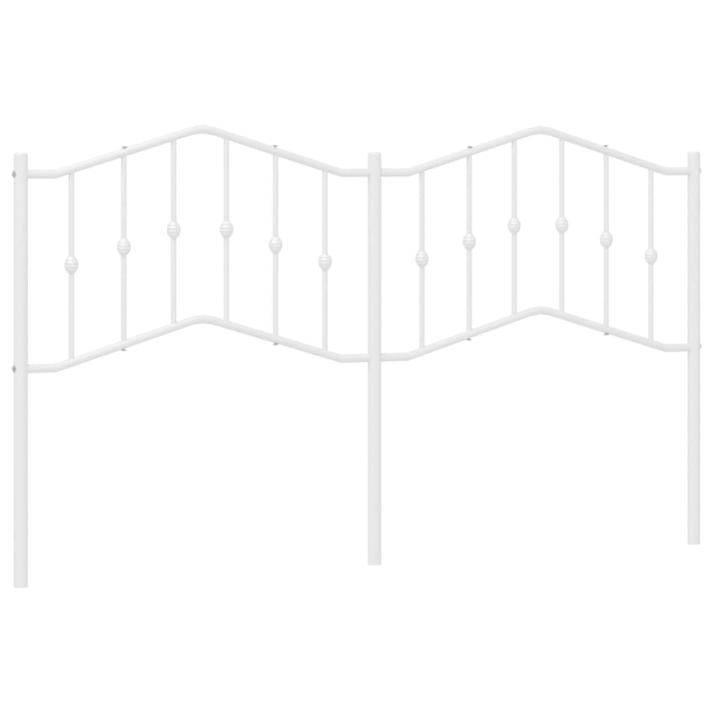 Testiera in Metallo Bianco 180 cm 373874