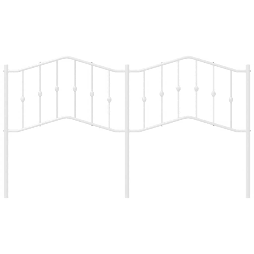 Testiera in Metallo Bianco 180 cm 373874