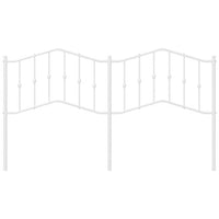 Testiera in Metallo Bianco 180 cm 373874