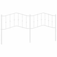 Testiera in Metallo Bianco 193 cm 373875