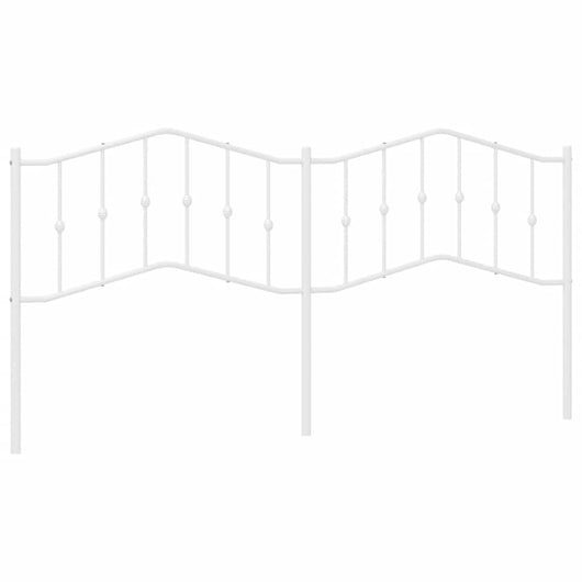 Testiera in Metallo Bianco 193 cm 373875