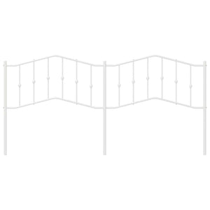 Testiera in Metallo Bianco 193 cm 373875