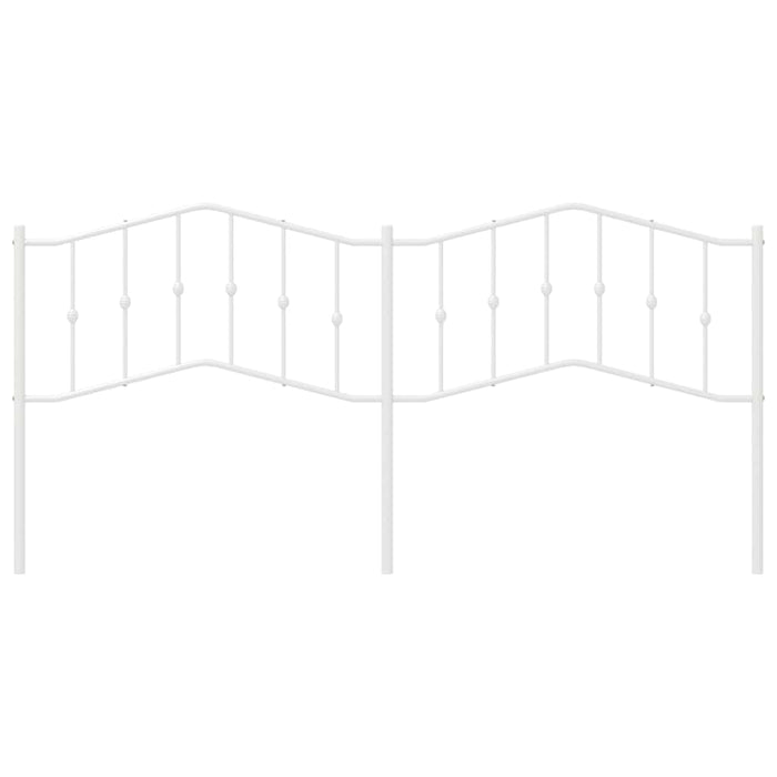 Testiera in Metallo Bianco 193 cm 373875
