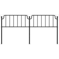Testiera in Metallo Nero 193 cm 373924