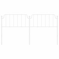 Testiera in Metallo Bianco 180 cm 373972