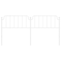 Testiera in Metallo Bianco 193 cm 373973