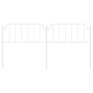 Testiera in Metallo Bianco 193 cm 373973