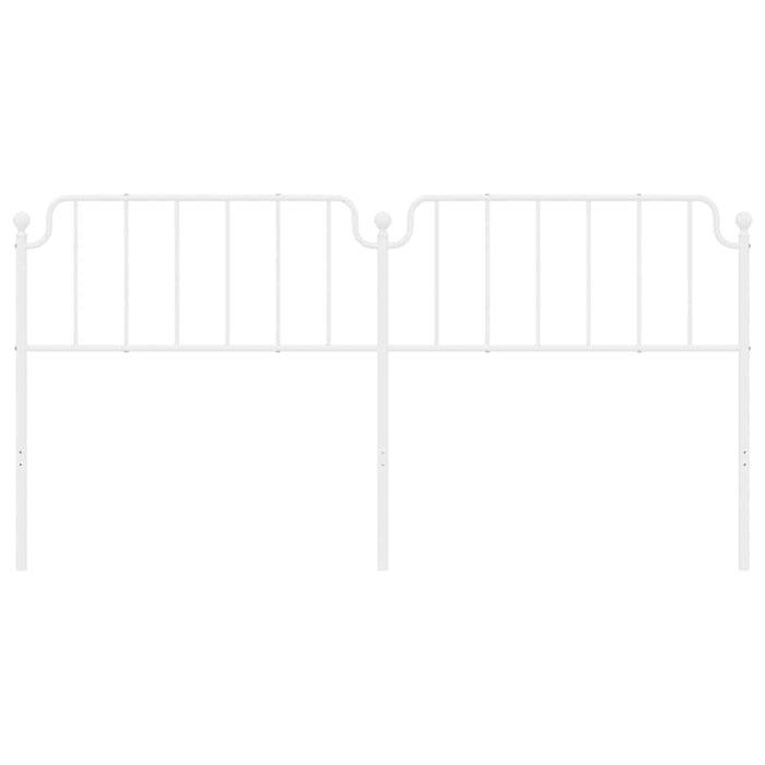 Testiera in Metallo Bianco 193 cm 373973