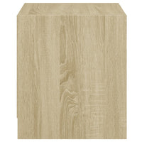 Comodini con Ante in Vetro 2pz Rovere Sonoma 35x37x42 cm 836348