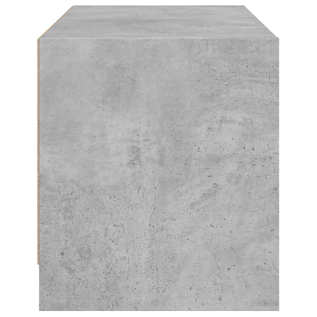 Mobile Porta TV con Ante-Mobile per TV-Credenza TV in Vetro Grigio Cemento 68x37x42 cm