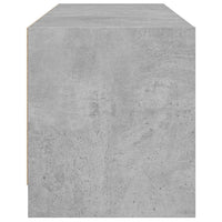 Mobile Porta TV con Ante in Vetro Grigio Cemento 102x37x42 cm 836374