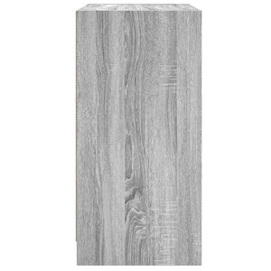 Mobile con Ante in Vetro Grigio Sonoma 68x37x75,5 cm 836383