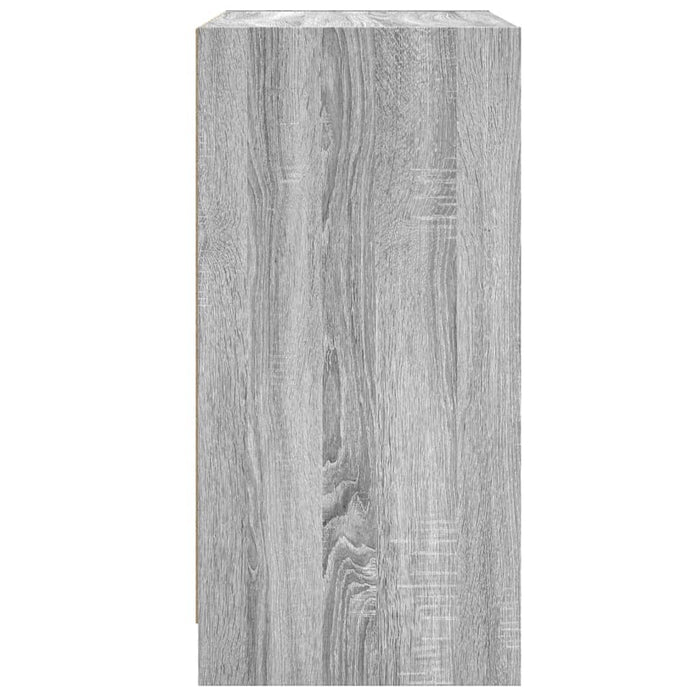 Mobile con Ante in Vetro Grigio Sonoma 68x37x75,5 cm 836383