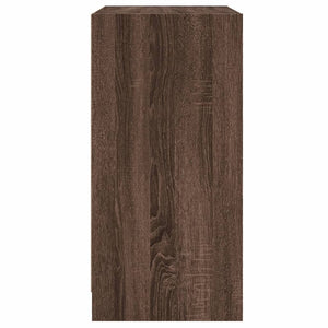 Mobile con Ante in Vetro Rovere Marrone 68x37x75,5 cm