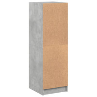 Credenza con Ante in Vetro Grigio Cemento 35x37x109 cm 836388