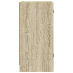 vidaXL Mobile con Ante in Vetro Rovere Sonoma 35x37x75,5 cm