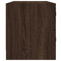 Mobile Porta TV con Ante in Vetro Rovere Marrone 102x37x42 cm 836412