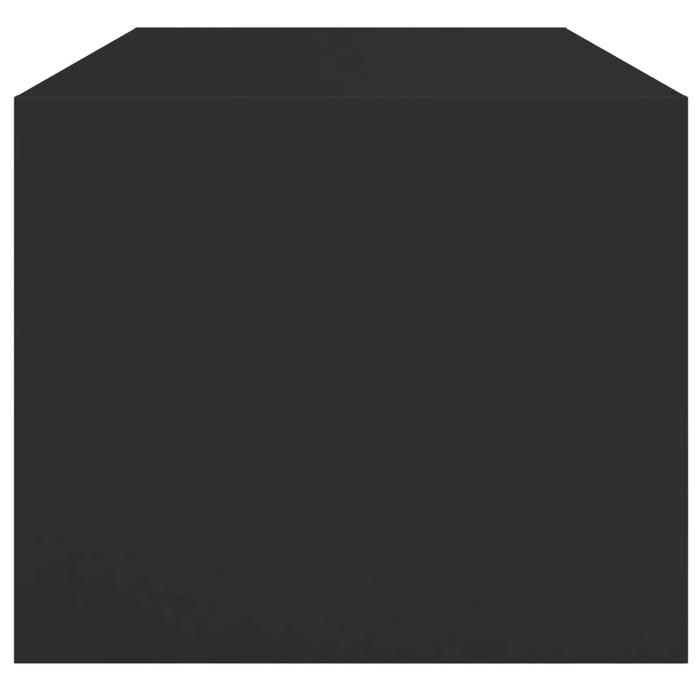 Tavolino da Salotto con Ante in Vetro Nero 102x50x42 cm 836414