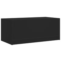Tavolino da Salotto con Ante in Vetro Nero 102x50x42 cm 836414