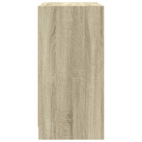 vidaXL Mobile con Ante in Vetro Rovere Sonoma 68x37x75,5 cm