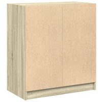 vidaXL Mobile con Ante in Vetro Rovere Sonoma 68x37x75,5 cm
