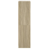 vidaXL Credenza con Ante in Vetro Rovere Sonoma 35x37x142 cm