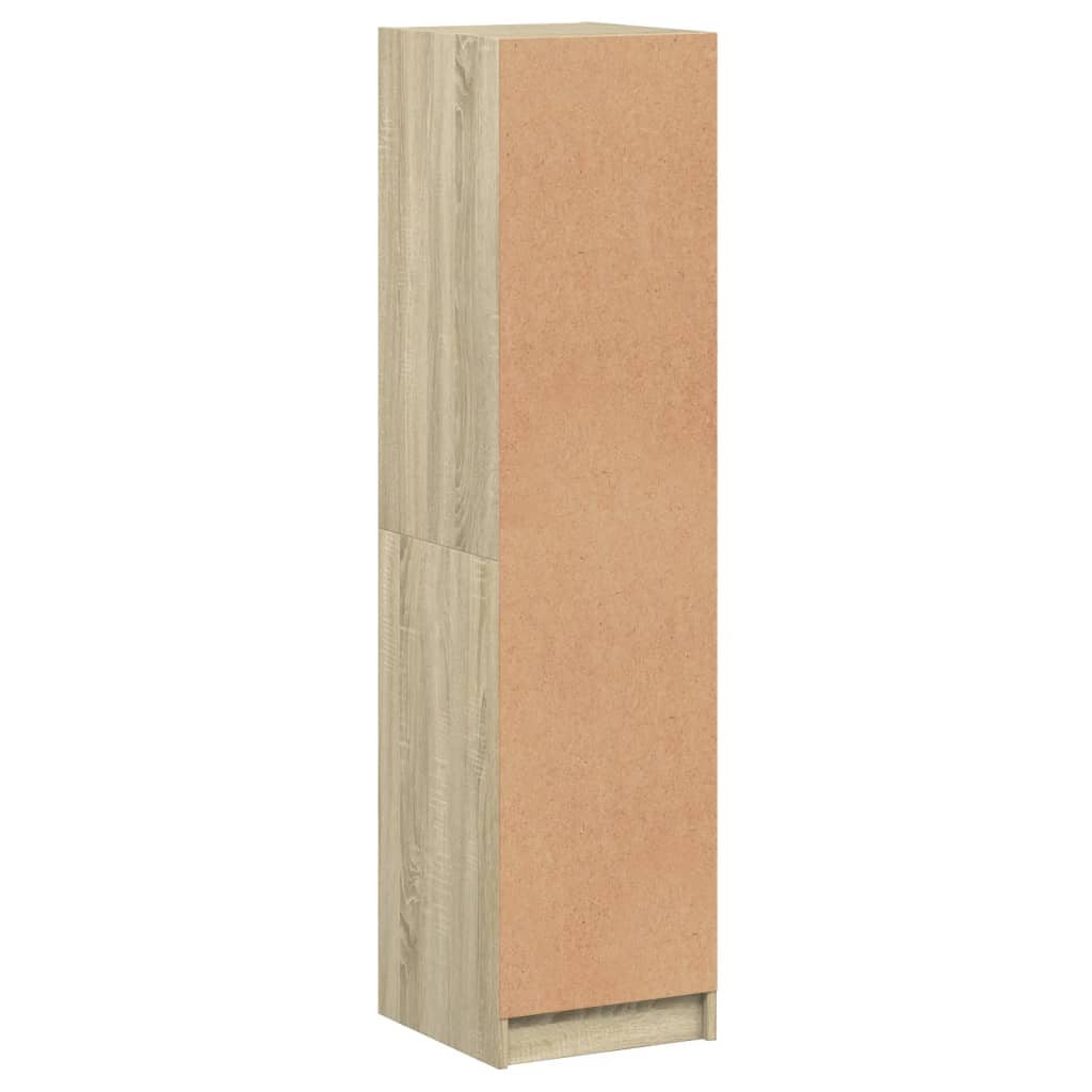 vidaXL Credenza con Ante in Vetro Rovere Sonoma 35x37x142 cm