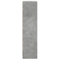 vidaXL Credenza con Ante in Vetro Grigio Cemento 35x37x142 cm