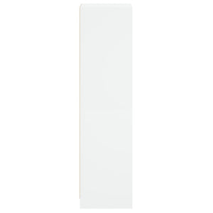 Credenza con Anta in Vetro Bianca 35x37x142 cm 836441