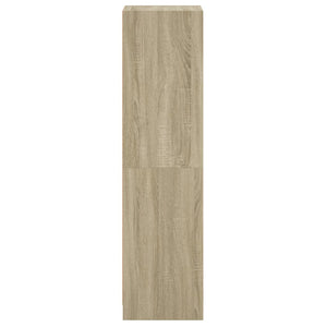 vidaXL Credenza con Anta in Vetro Rovere Sonoma 35x37x142 cm