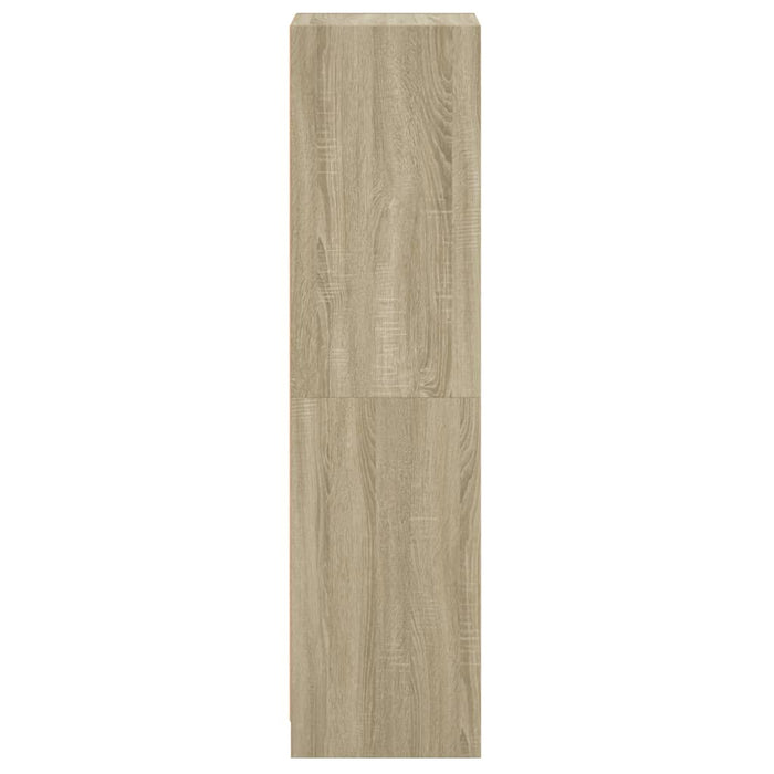 vidaXL Credenza con Anta in Vetro Rovere Sonoma 35x37x142 cm