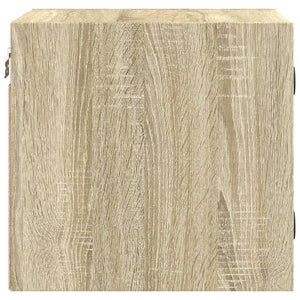 Comodini con Ante in Vetro 2pz-Set di 2 Tavolino da notte Rovere Sonoma 35x37x35 cm