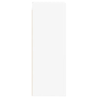 Mobile a Muro con Ante in Vetro Bianco 35x37x100 cm 836483