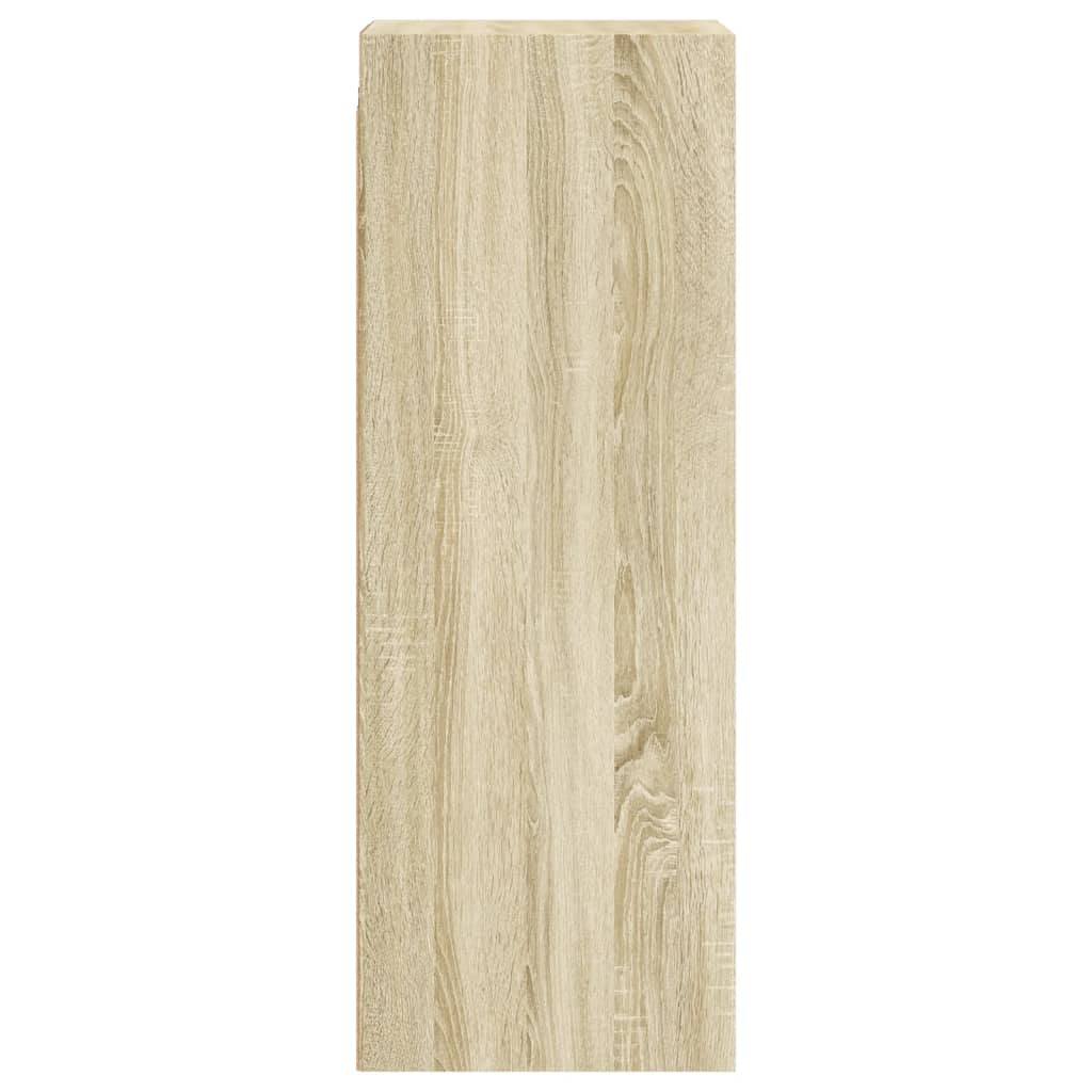 Mobile a Muro con Ante in Vetro Rovere Sonoma 35x37x100 cm 836485