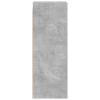 Mobile a Muro con Ante in Vetro Grigio Cemento 35x37x100 cm 836486